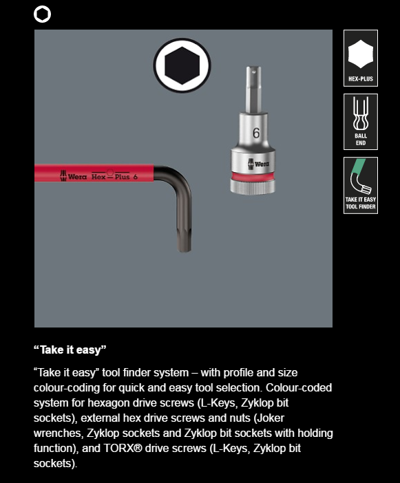 950 SPKL/9 SM N Multicolour L-key set, metric, BlackLaser