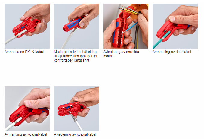 KNIPEX ErgoStrip Universalavmantlingsverktyg