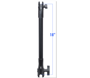 RAM 18" Long Extension Pole with 1" and 1.5" Single Open Sockets