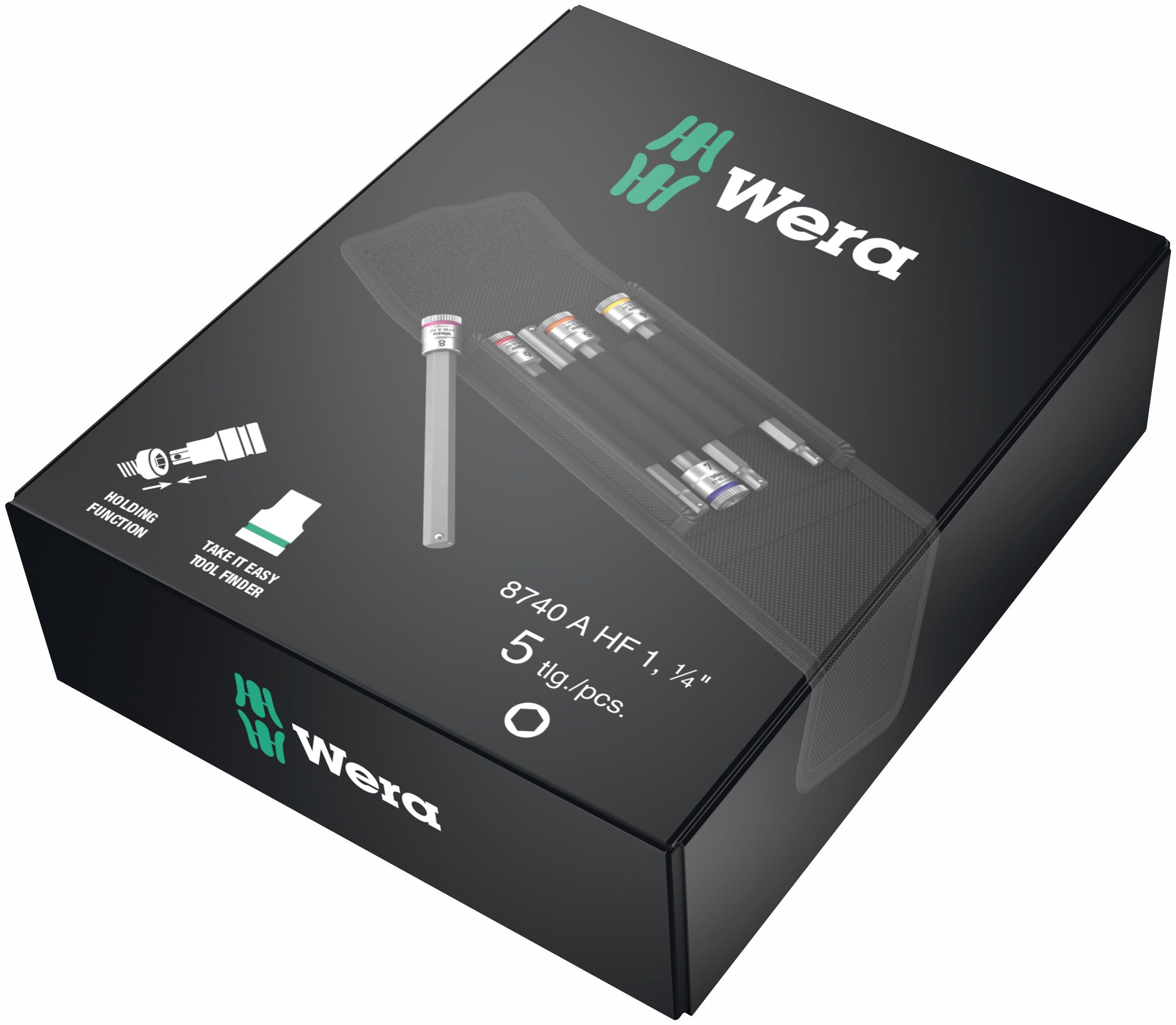 Wera Sexkantshylsor i Set 8740 A HF 1, 1/4 Zyklop