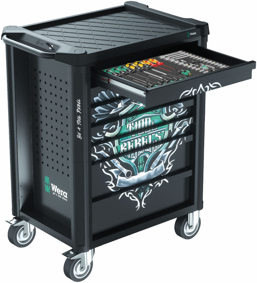 Wera 9700 Tool Rebel-verktstadsvagn 1, 78 delar