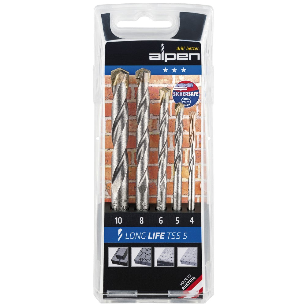 Alpen Kombiset Master 16 delar Wood TM, HSS-Sprint Master TM, Long-Life TSS