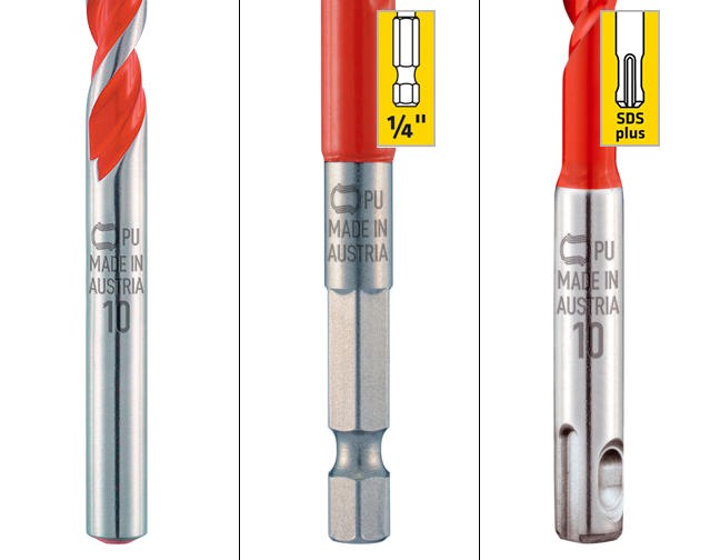 Alpen Multicut SPM5 - Kassett med 5 st SDS plus skaft, diameter 5-10mm, längd 110-160mm