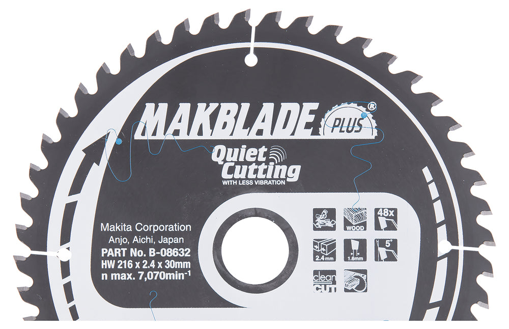 Makita Makblade Sågklinga HM 216x30x2,4 mm, 48T B-08632