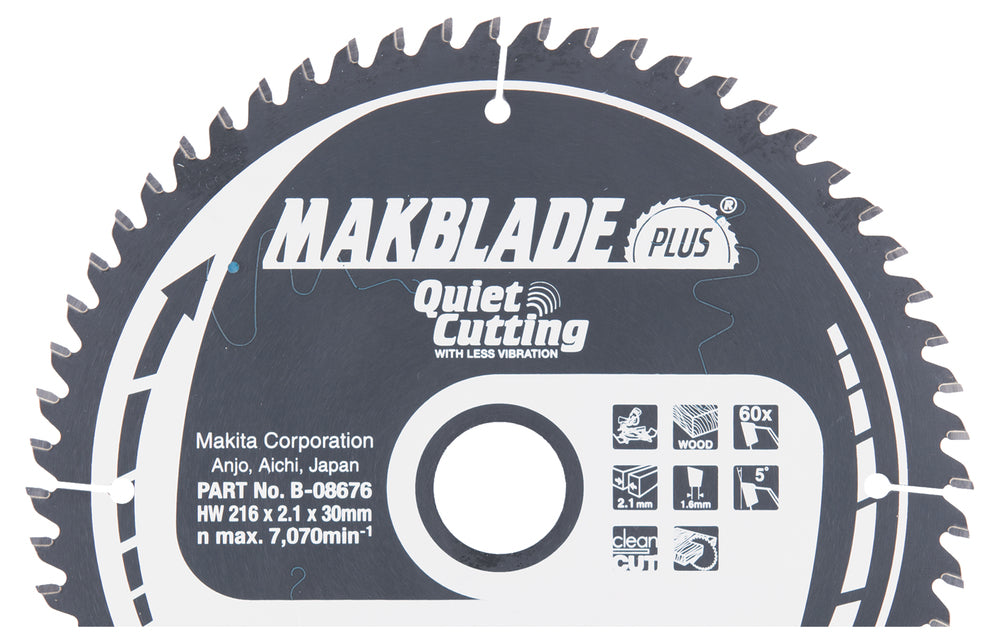 Makita Makblade Sågklinga HM 216x30x2,1mm 60T B-08676