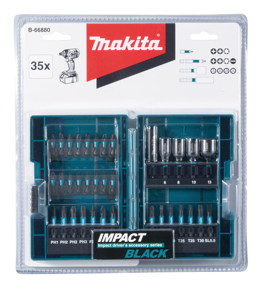 Makita IMPACT BLACK - bitssats för slagskruvdragare - B-66880