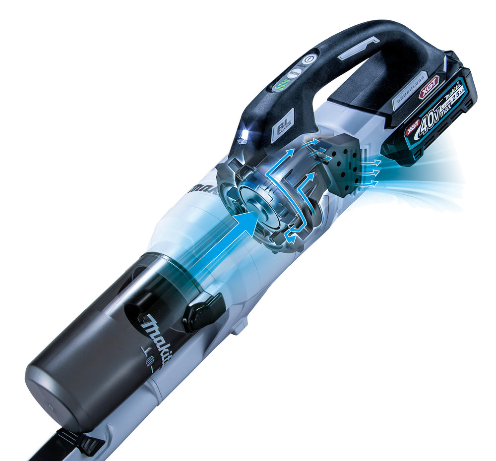 Makita Stickdammsugare XGT 40V - CL003GZ Naken Blå