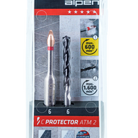 Alpen C Protector ATM 2, Set med 1st C protector och 1st Profi Beton - Ø5,0 mm-10,0 mm