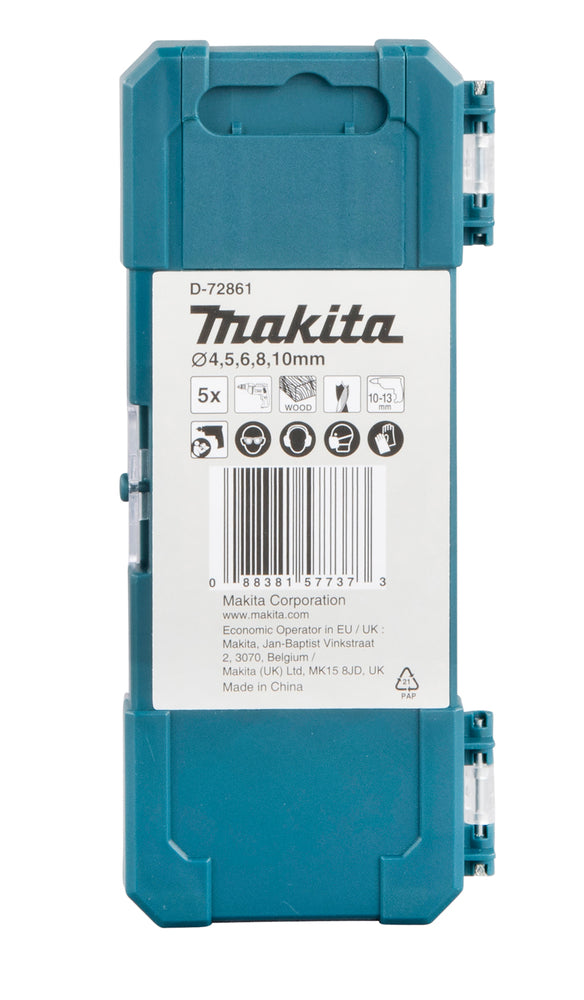 Makita Träborrsats 5st D-72861