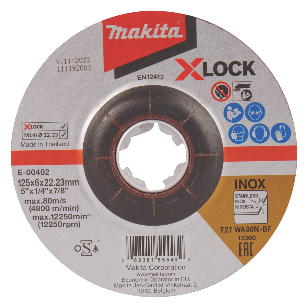 Makita Slip-/Kapskiva X-Lock - E-00402/E-00418