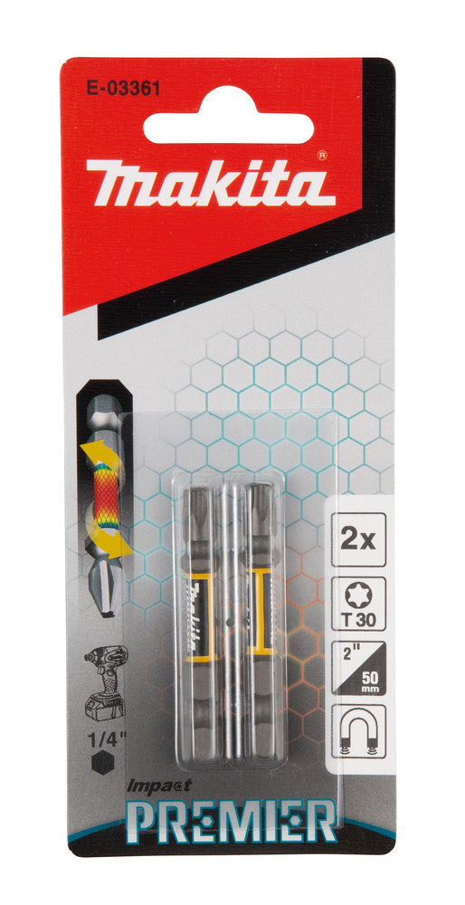 Makita Torsionsskruvbit Impact Premier Torx 2-pack