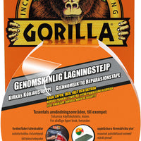 Gorilla Genomskinlig Lagningstejp 8,2mx48mm