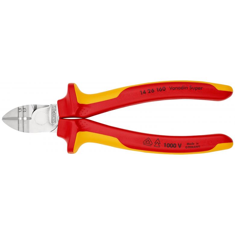 Knipex VDE Sidavbitare med skalfunktion 160 mm 1,5 + 2,5 mm