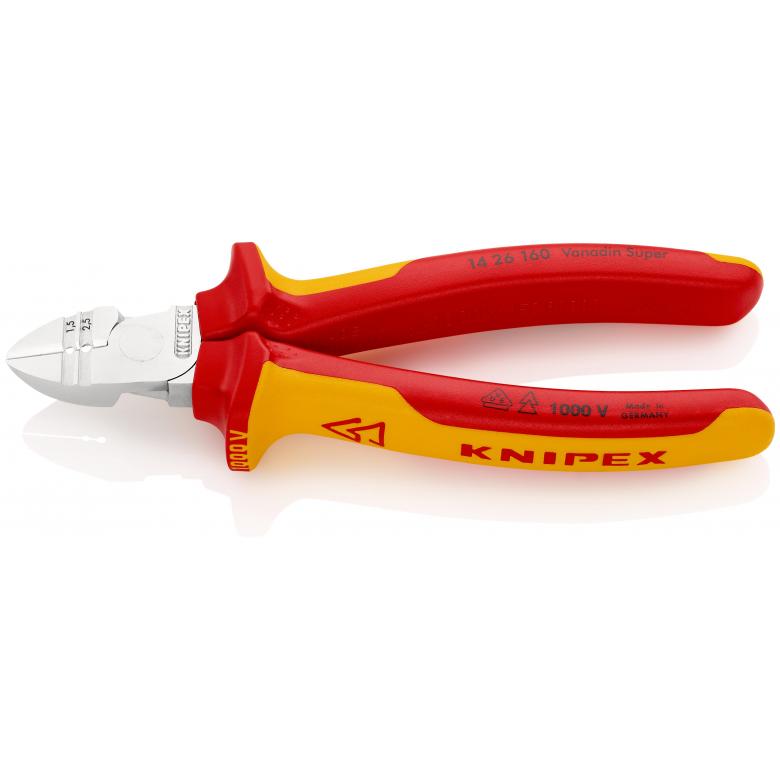 Knipex VDE Sidavbitare med skalfunktion 160 mm 1,5 + 2,5 mm