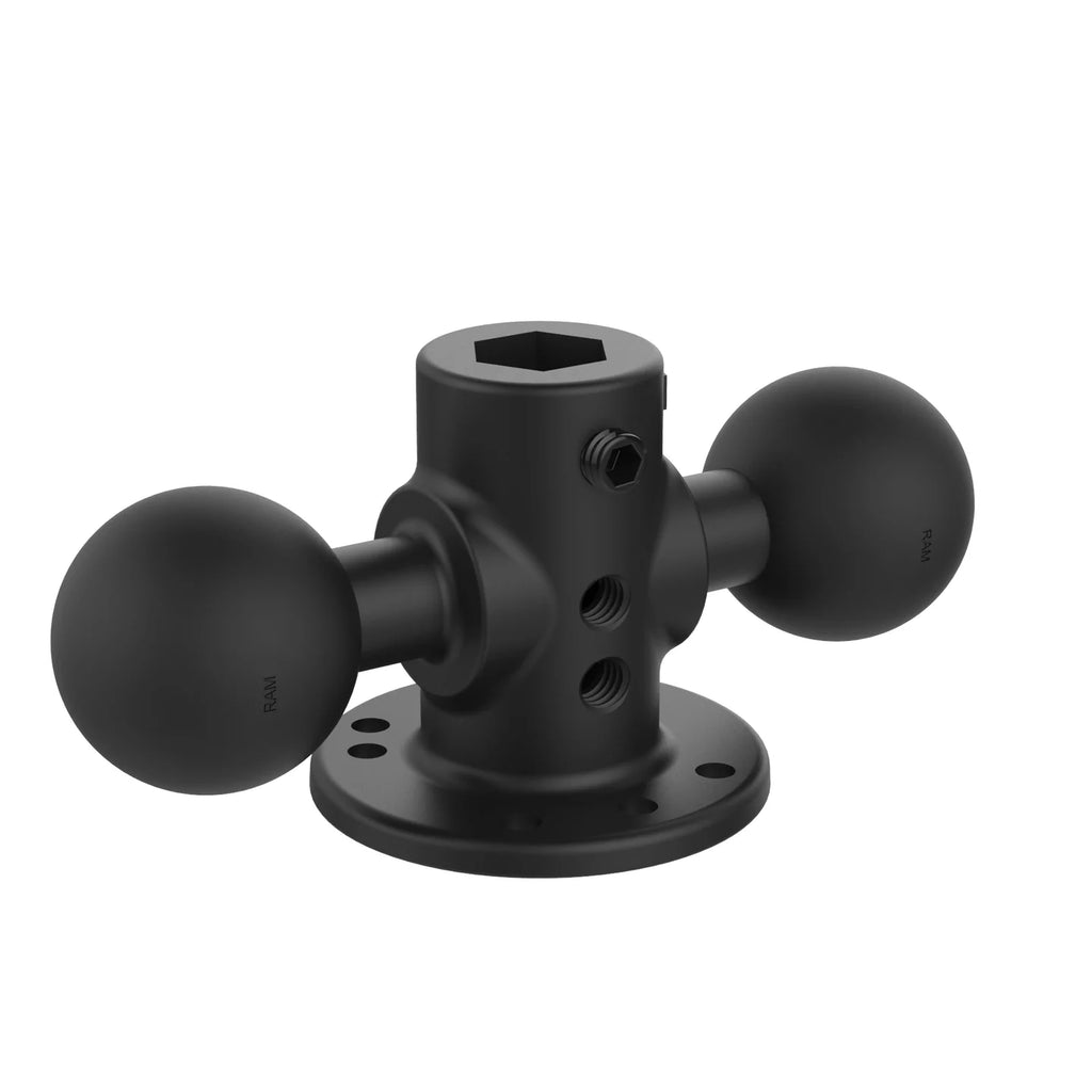 Double Ball Adapter with Round Base