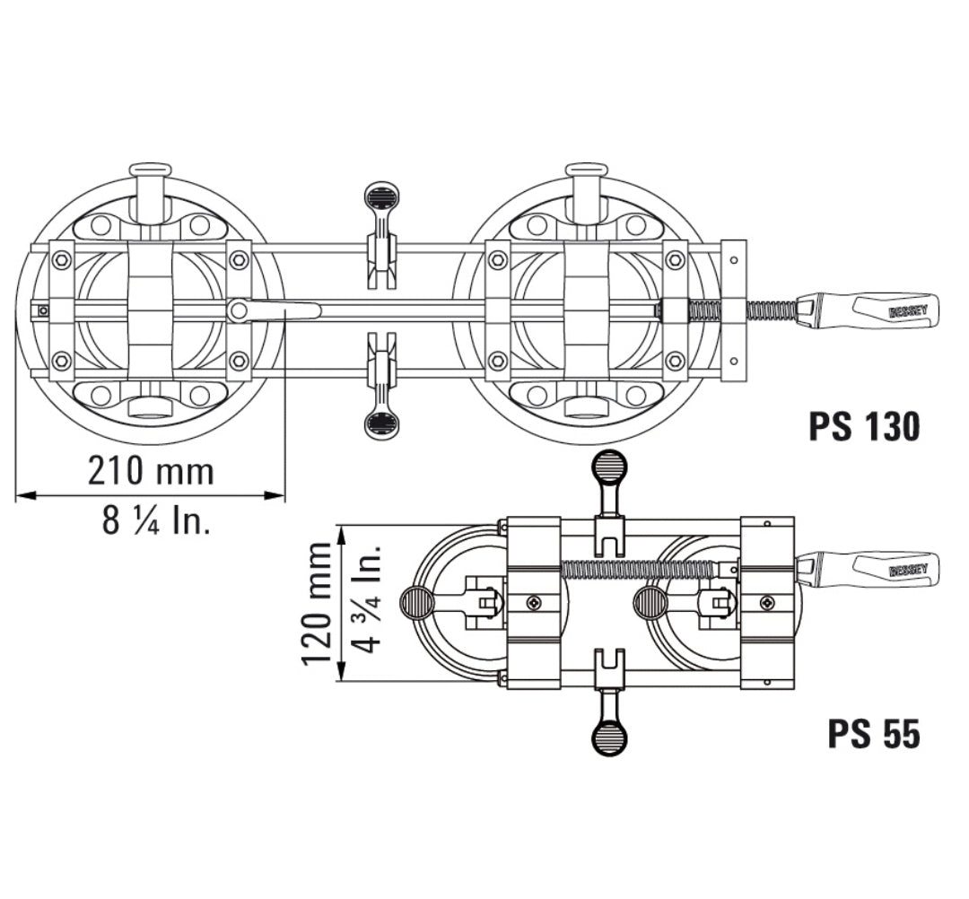 Bessey Sugtving PS130, stor och kraftig