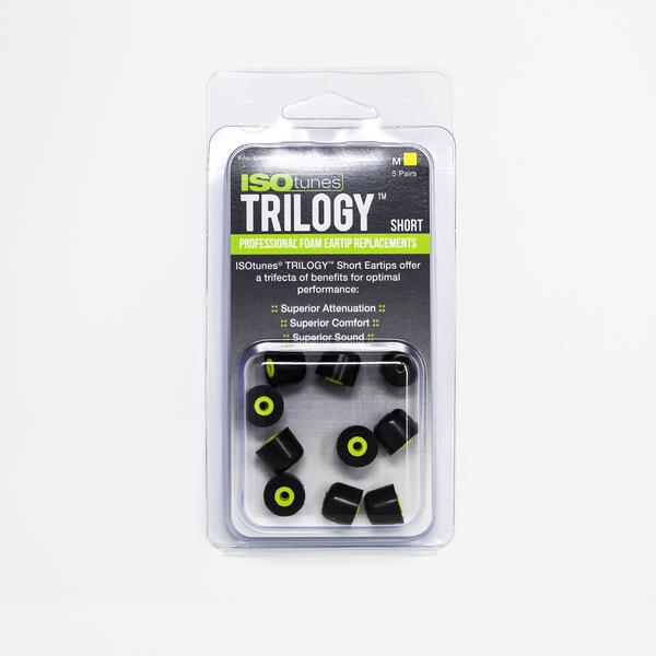 Short Trilogy Replacement Tips for ISOtunes Free (5 pair pack)