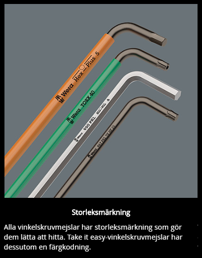 967/9 TORX XL Multicolour HF L-Key hållarfunktion