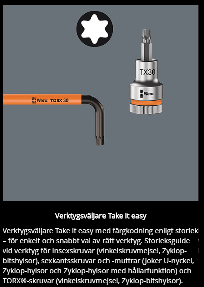 967/9 TORX XL Multicolour HF L-Key hållarfunktion