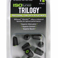 Replacement Tips for ISOtunes PRO, Xtra, and Wired (5 Pair Pack)