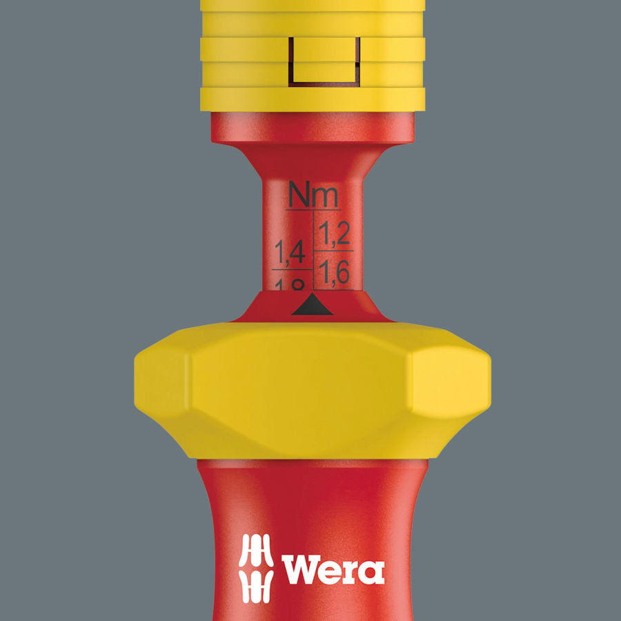 Wera 7400 VDE momenthandtag (1,7–3,5 Nm) + 2 slimmade klingor PZ/S 1x157 och 2x157
