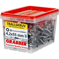 Grabber TUXA4 Trallskruv Syrafast Utvändig