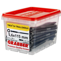 Grabber TREX 5,6x115mm Trallskruv utvändig - Utomhusskruv