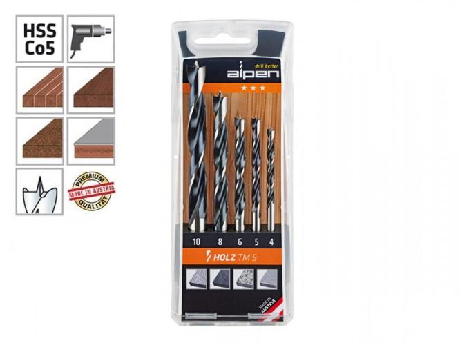 Alpen Kombiset Master 16 delar Wood TM, HSS-Sprint Master TM, Long-Life TSS