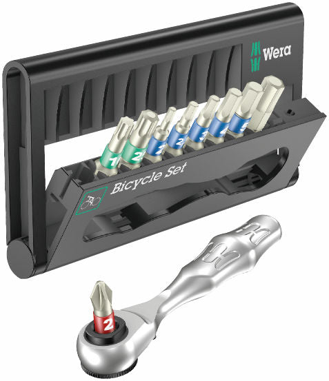 Wera Cykelset 9 Zyklop mini spärrhandtag sats 10 delar