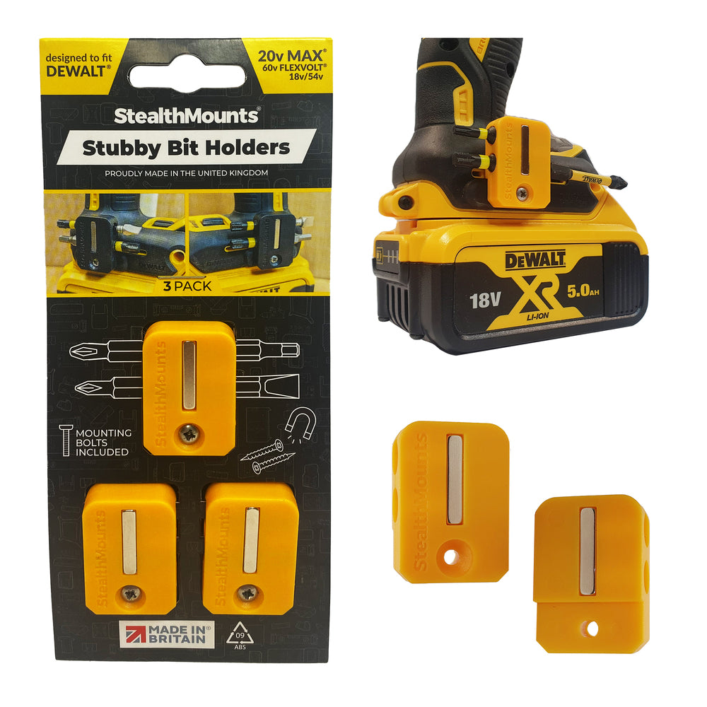 StealthMounts Magnetic Bit Holder 2-p Makita Dewalt Milwaukee Bosch Festool Ryobi