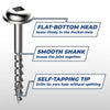 Kreg Pocket-Hole Screws 32 mm, Zinc Coated, Maxi-Loc, Coarse Thread, 1200 piece