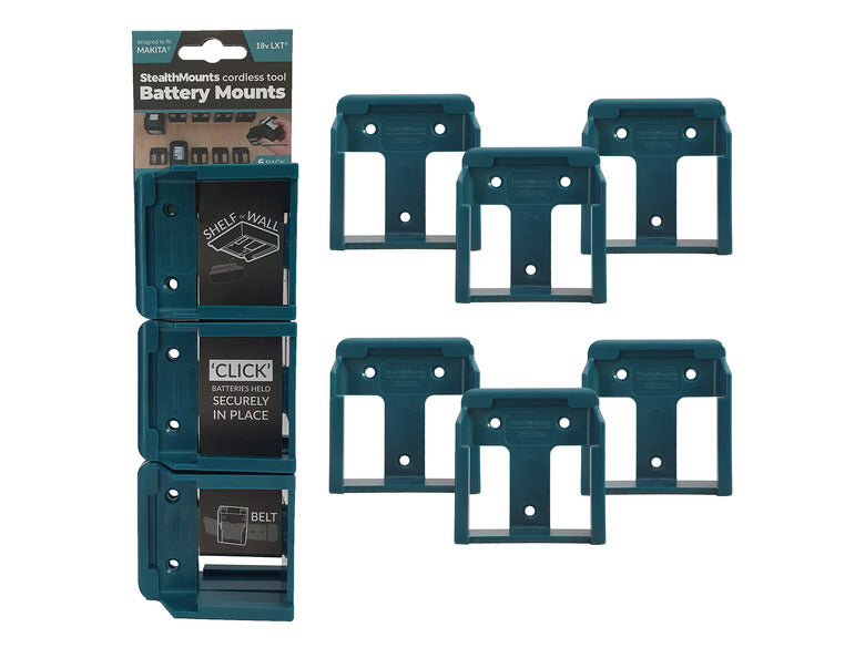 StealthMounts Battery Mounts for Makita 18v (6 pack )