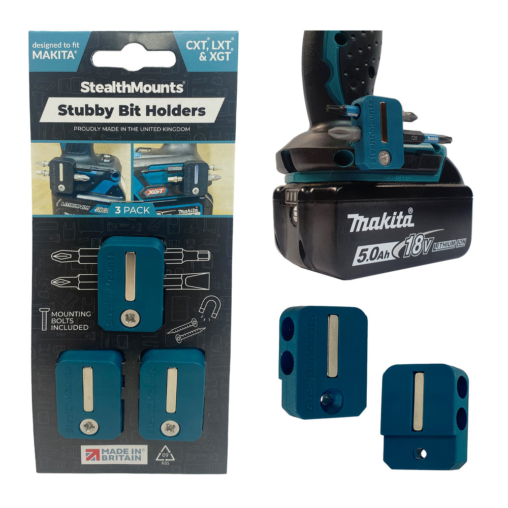 StealthMounts Magnetic Bit Holder 2-p Makita Dewalt Milwaukee Bosch Festool Ryobi