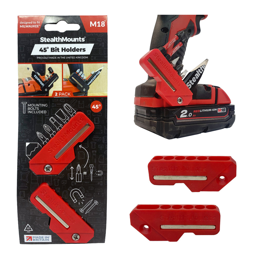 StealthMounts Magnetic Bit Holder 2-p Makita Dewalt Milwaukee Bosch Festool Ryobi
