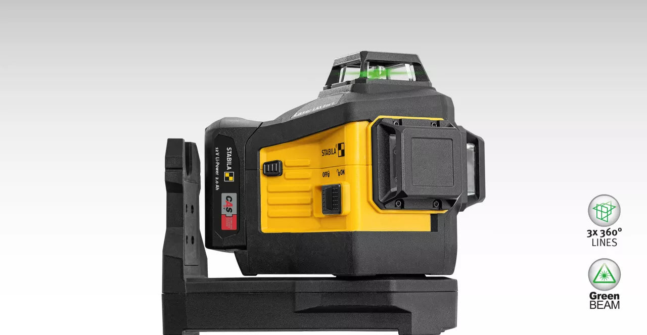 Multilinjelaser Stabila LAX 600 Green 3x360 linjer