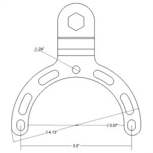 Bensintanksbas för motorcykel (HONDA, SUZUKI, YAM 1) (B-kula) RAM-B-410U