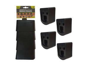 Black StealthMounts Battery Mounts for Ryobi 18v ONE+ (4 pack )