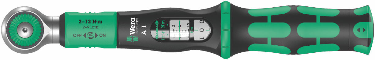 Wera Safe-Torque A 1 momentnyckel med 1/4"-fyrkantsfattning, 2-12 Nm
