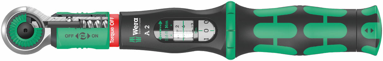 Wera Safe-Torque A 2 momentnyckel med 1/4"-sexkantsfattning, 2-12 Nm