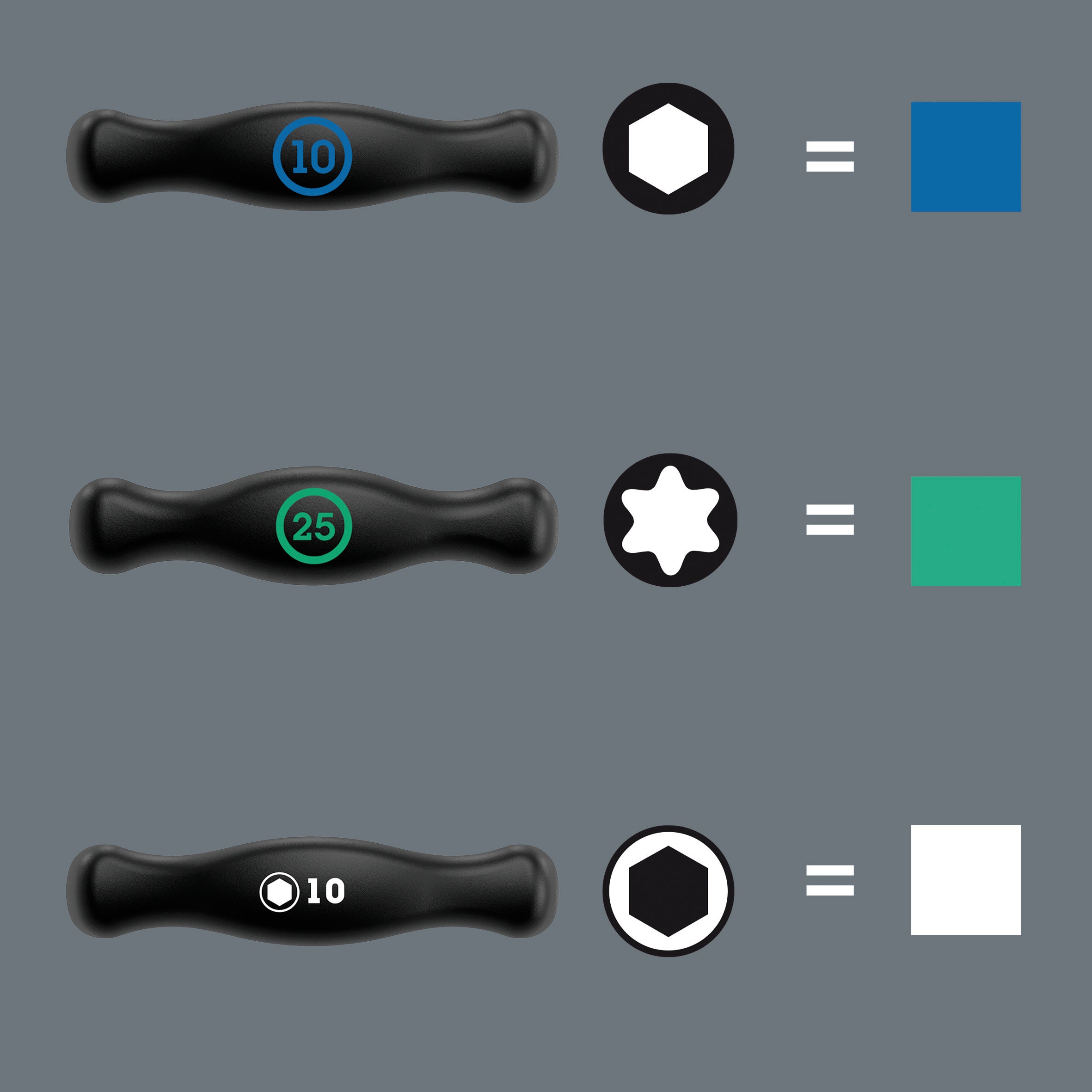 Wera 454 T-handtag-sexkantsskruvmejsel Hex-Plus