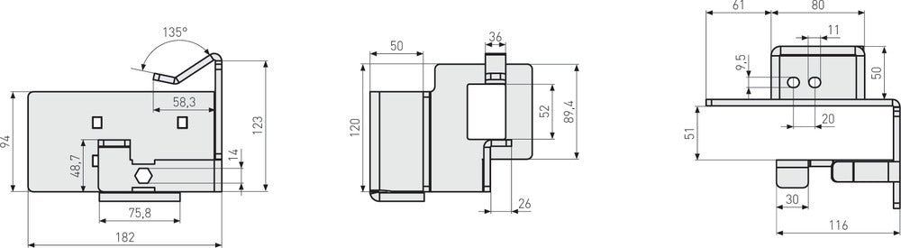 ABUS Containerlås ConHasp 230/100 m/Vitess cylinder för tex hyrcontainer