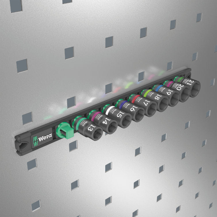 Wera Hyls-magnetlist C Impaktor 1 hylsmejselinsats-sats, 1/2"-fattning, 9 delar