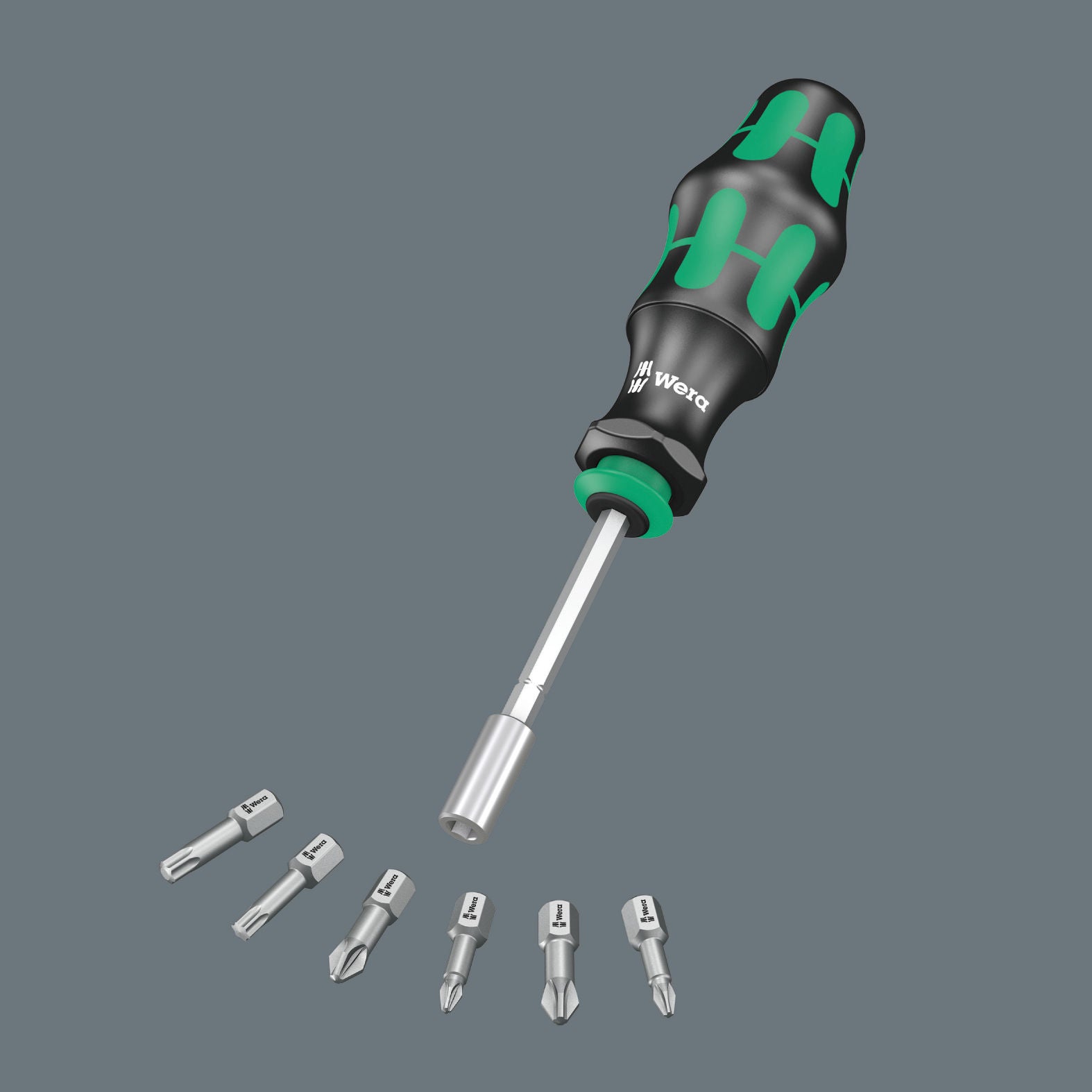 Wera Bitsmejsel Kraftform Kompakt 28 med magnetisk bitshållare