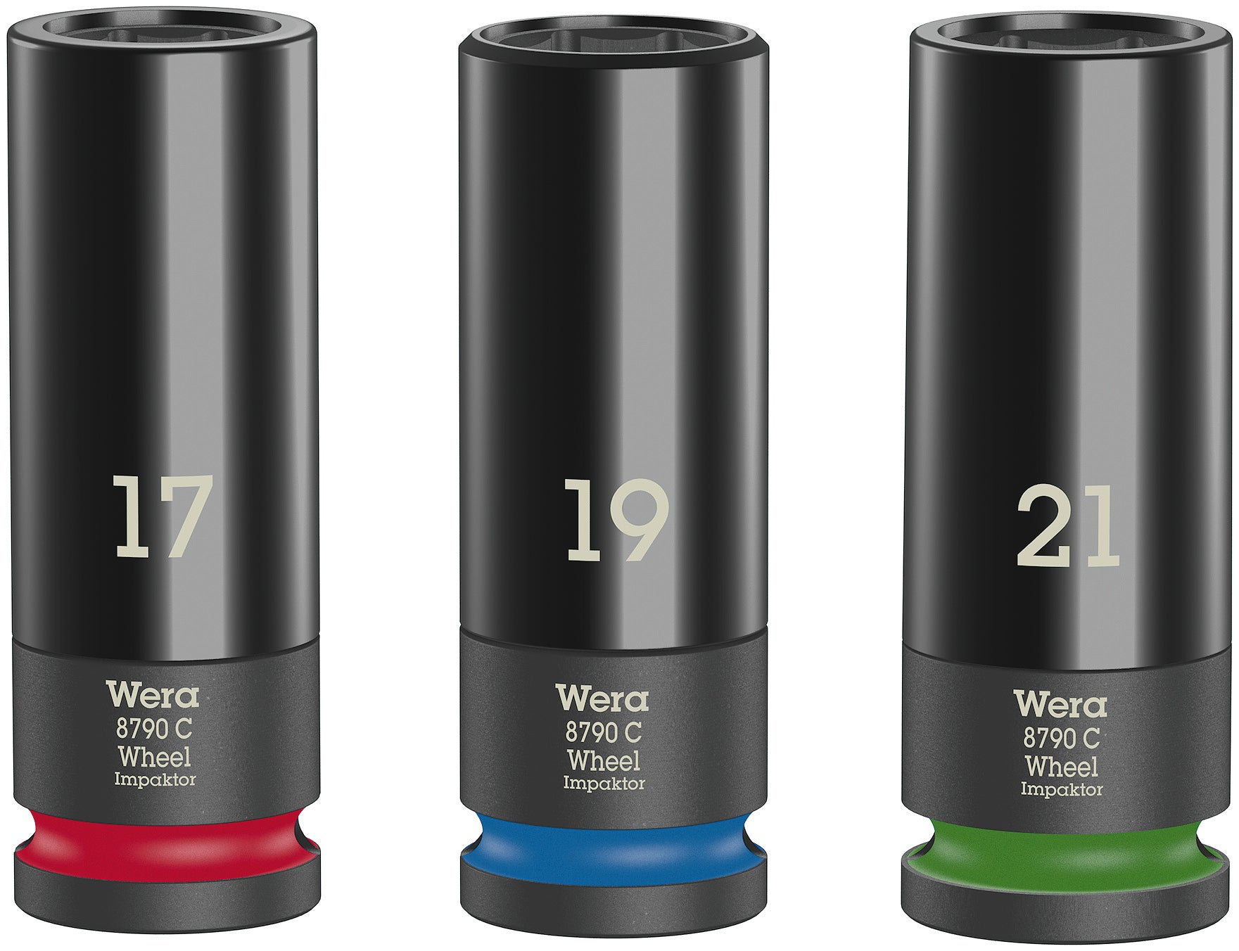Wera Wheel Impaktor C Set 1 Hylsmejselinsats-sats, 1/2tums-fattning
